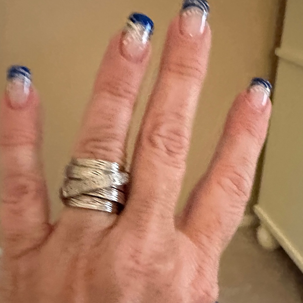 Elegant Silver Stacked Ring